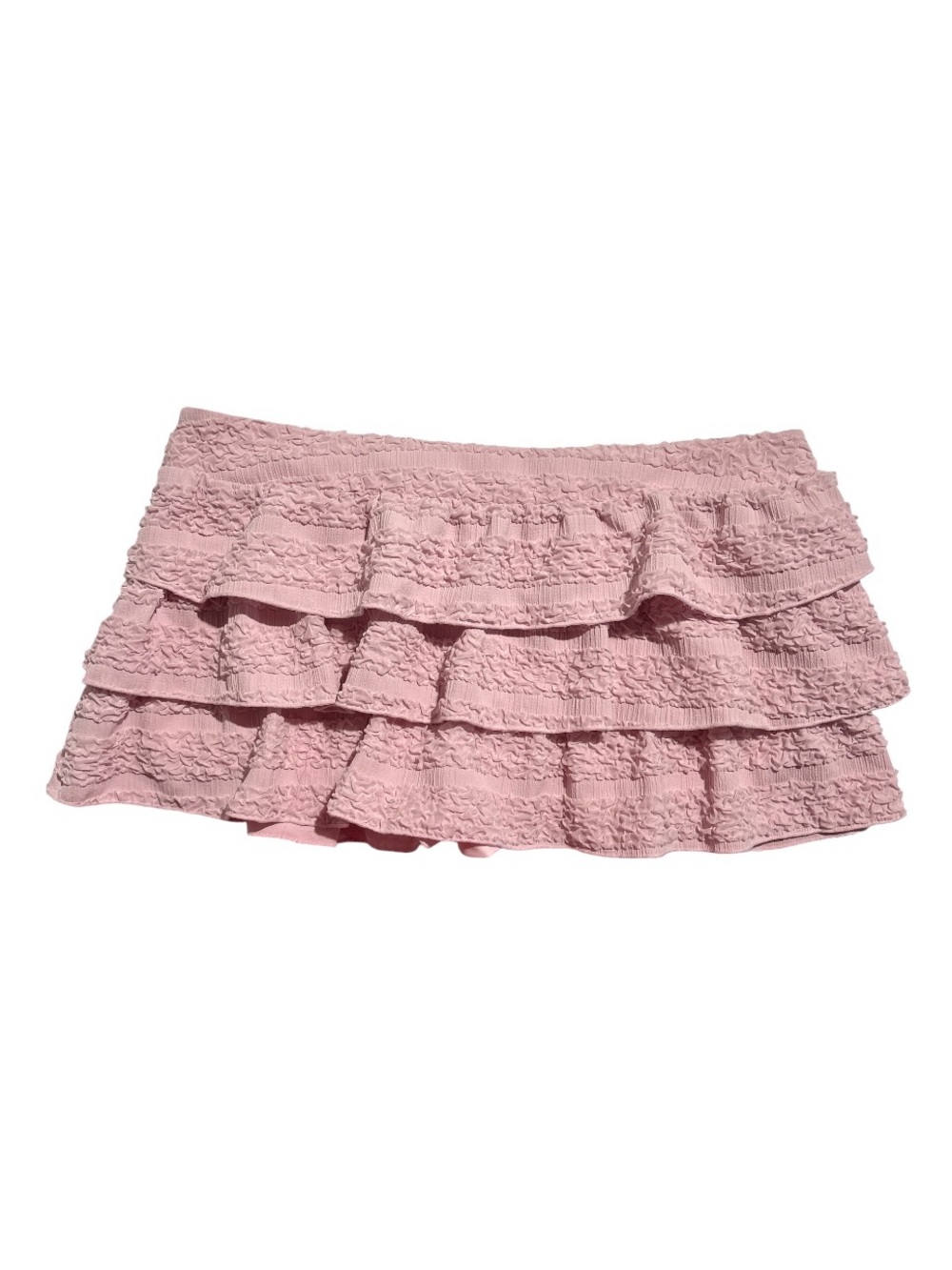 Edikted Pink Ruffled Low Rise Mini Skort - Picture 3 of 6